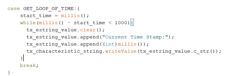 loop of time code